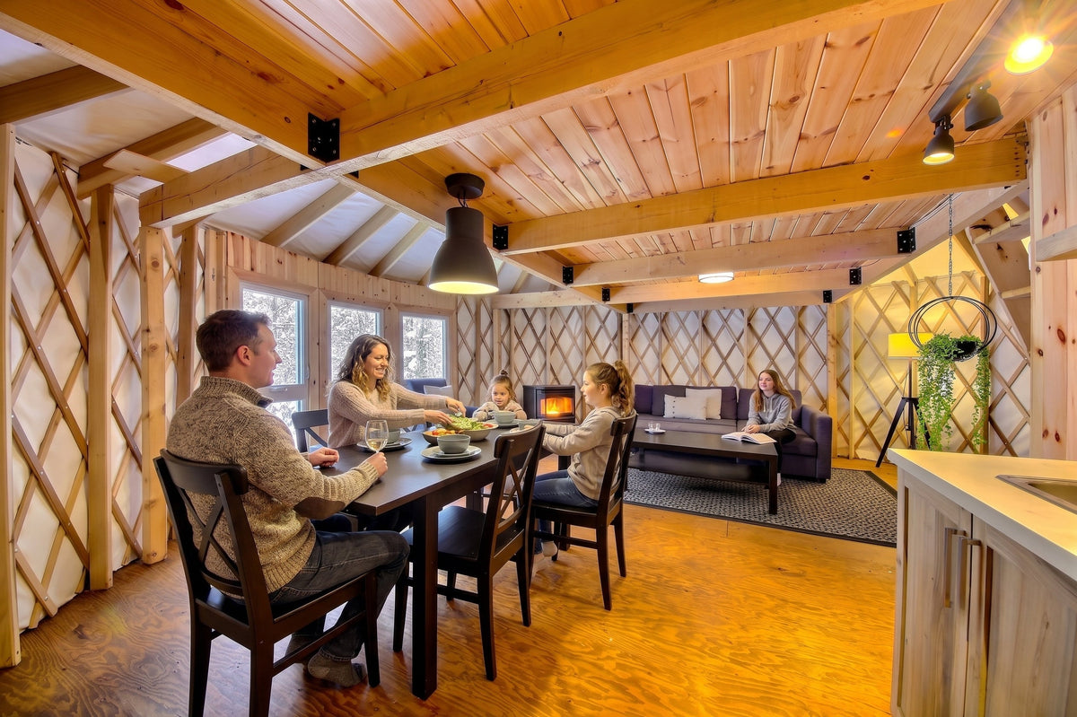 La yourte comme chalet familial : l'alternative abordable au chalet traditionnel