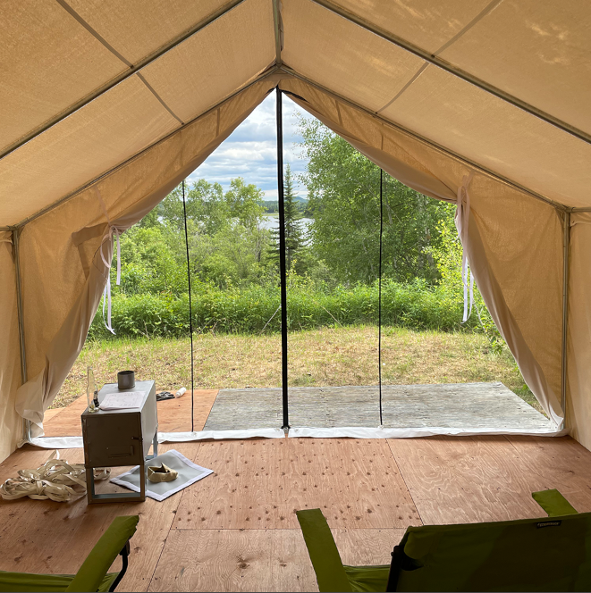 
                  
                    The 14x16 Prospector tent
                  
                