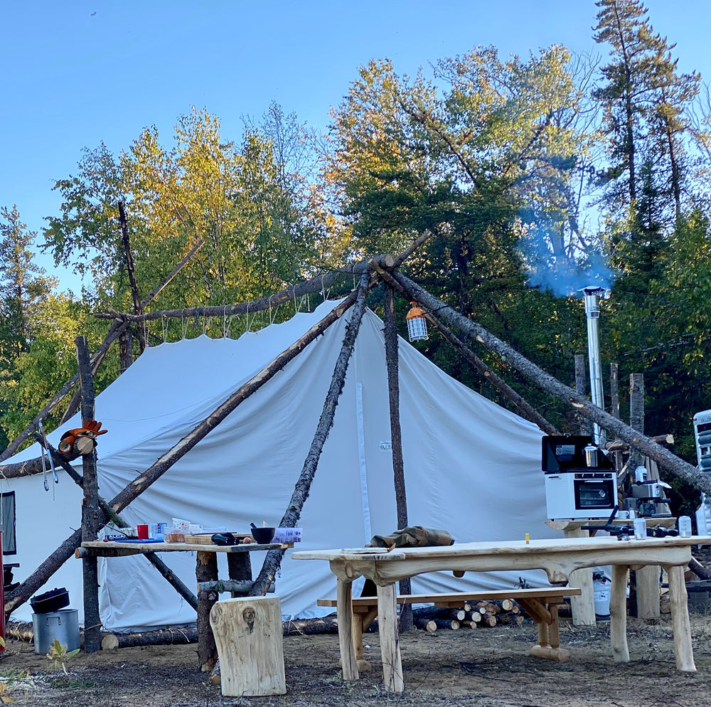 
                  
                    The 12x14 Prospector tent
                  
                