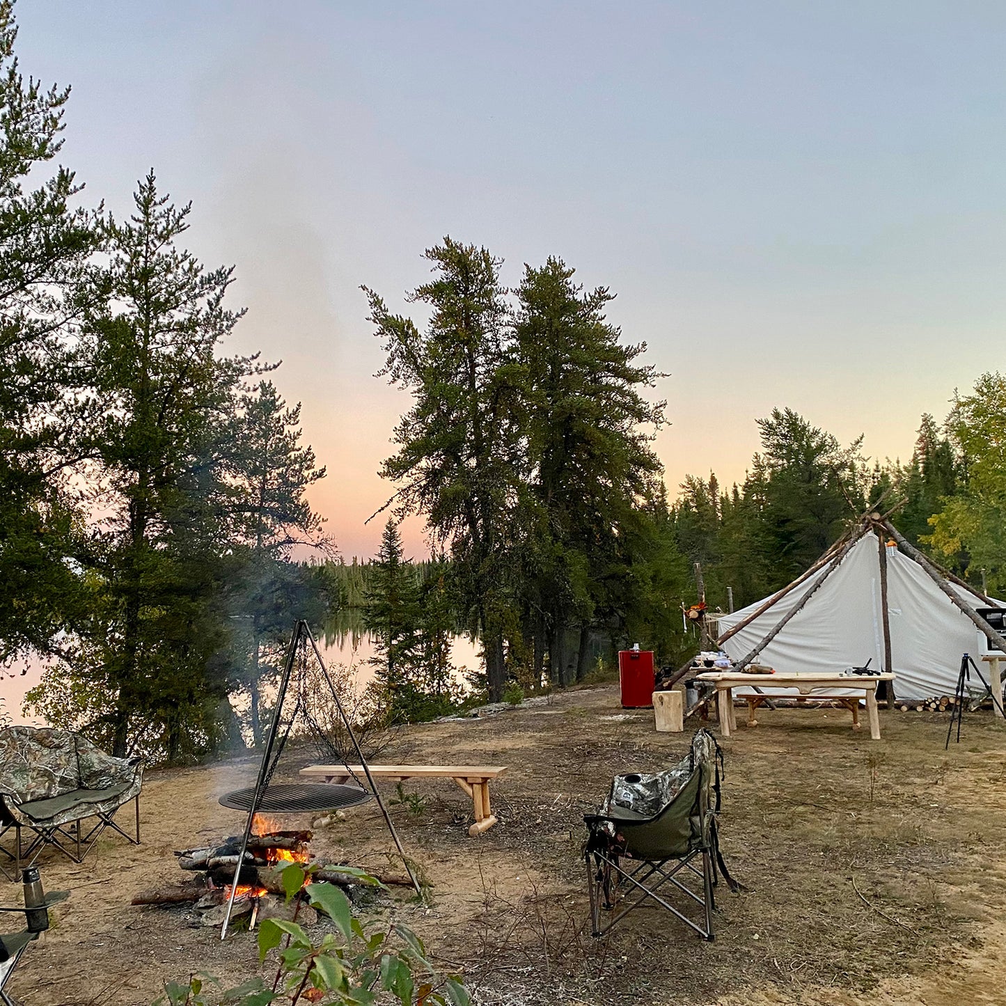 
                  
                    The 12x14 Prospector tent
                  
                